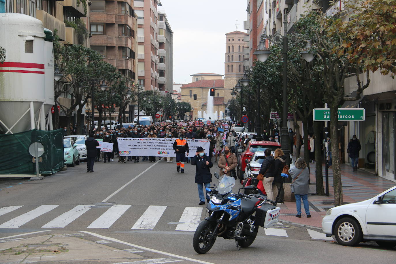 Vista de la manifestación. 