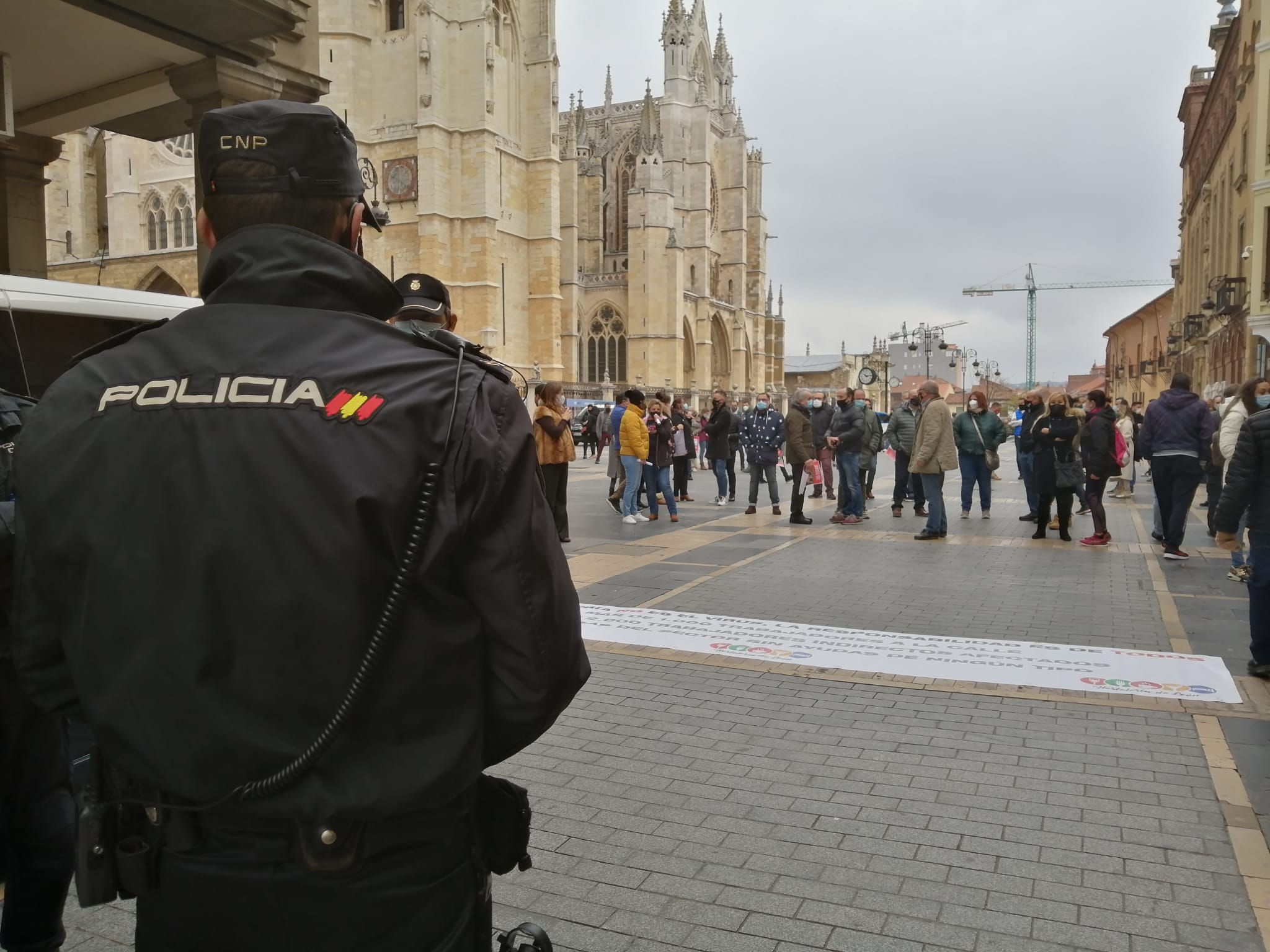 Vista de la manifestación. 