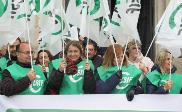 Manifestación de CSIF. 