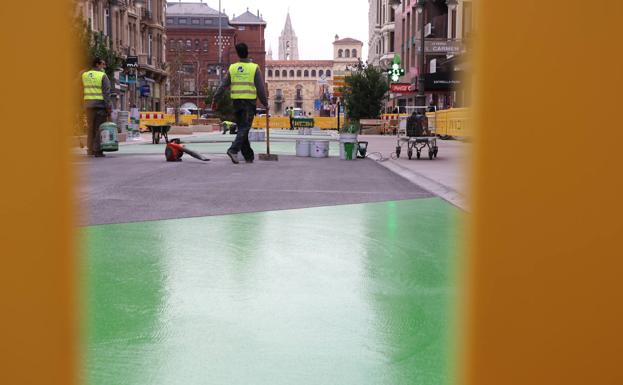 Galería. El verde va ganando terreno al asfalto.