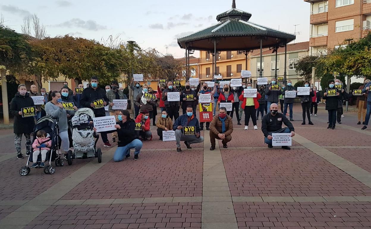 Foto de familia de la manifestación. 