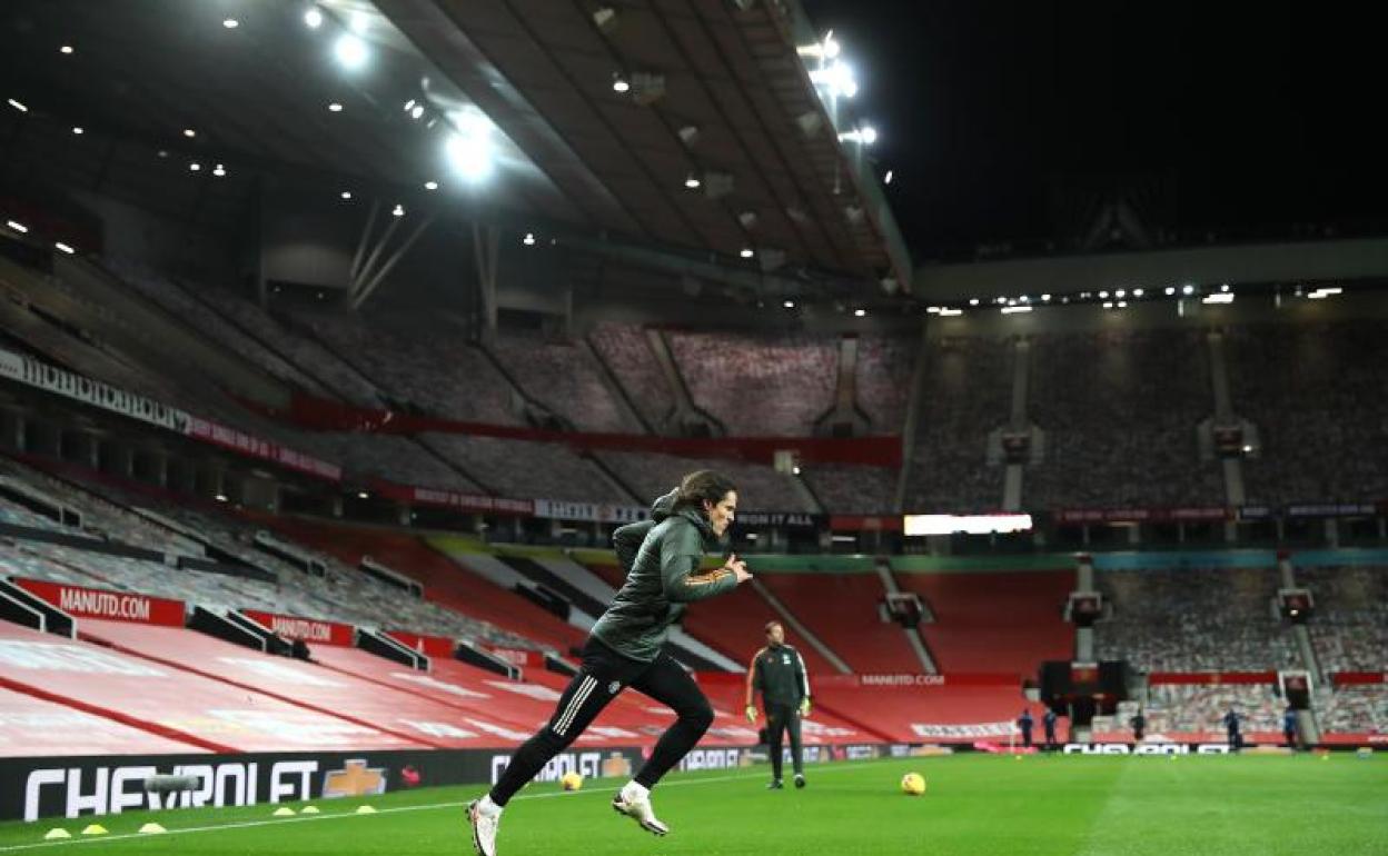 Imagen de un entrenamiento del Manchester United. 