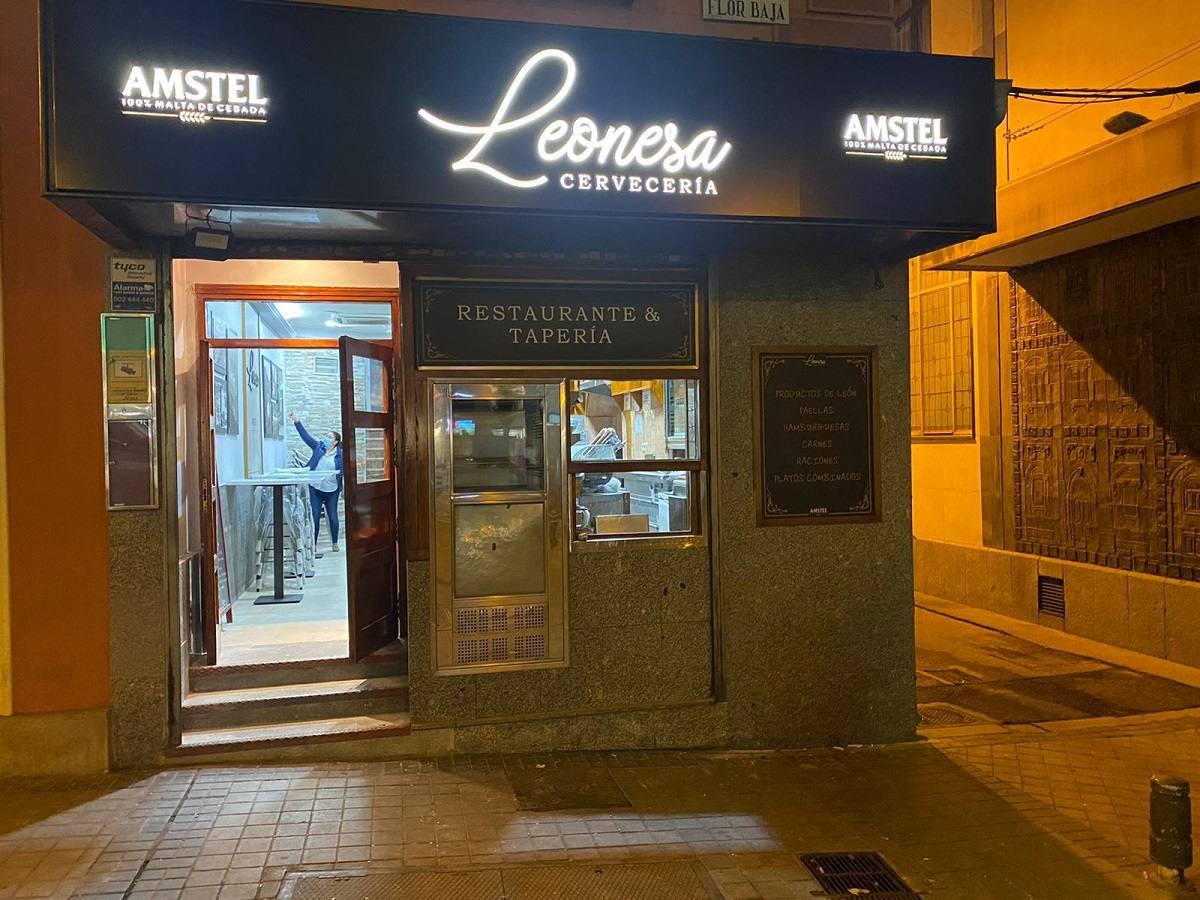 'Cervecería Leonesa', un trocín de León en Gran Vía.