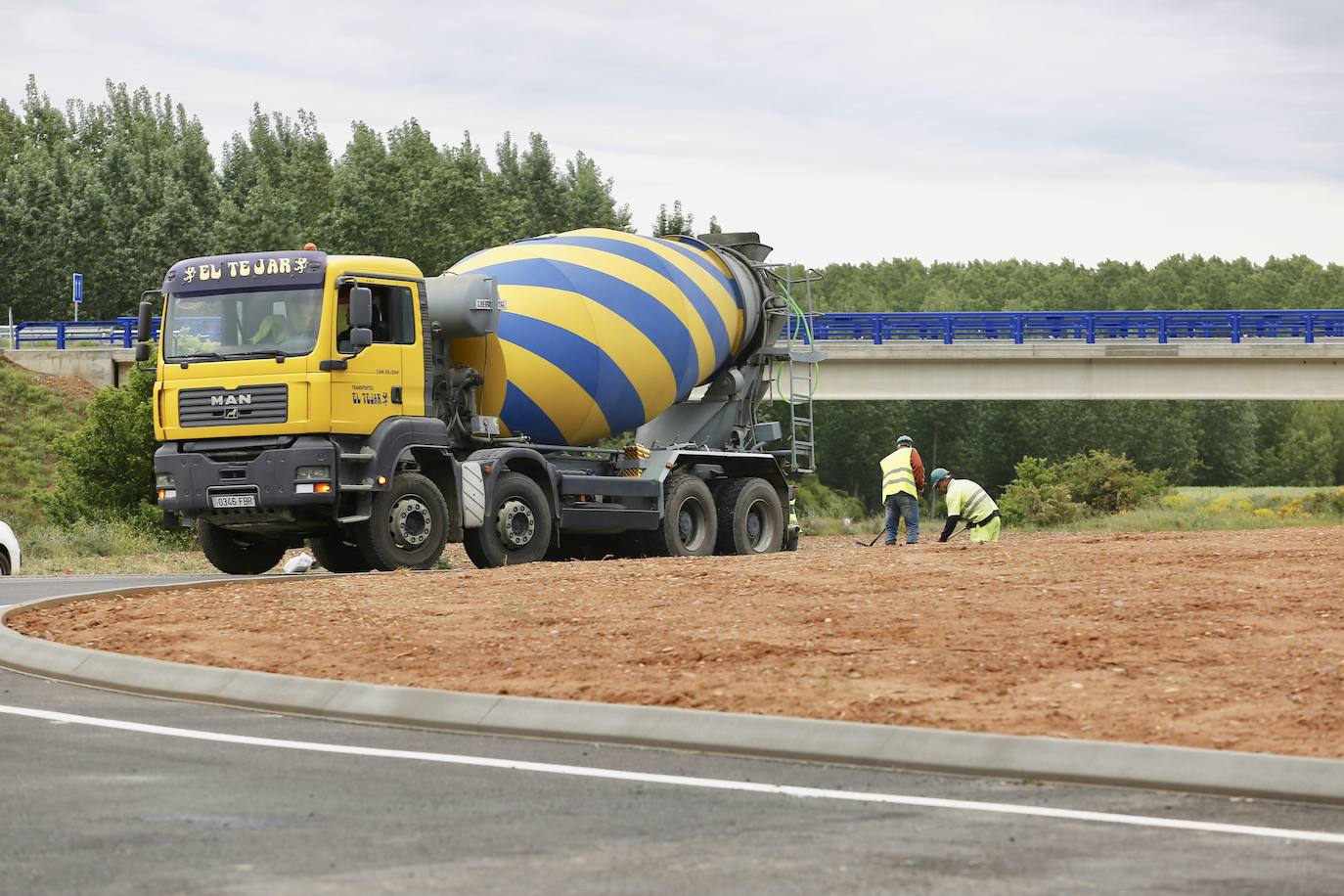 Fotos: Obras en la autovía León-Valladolid