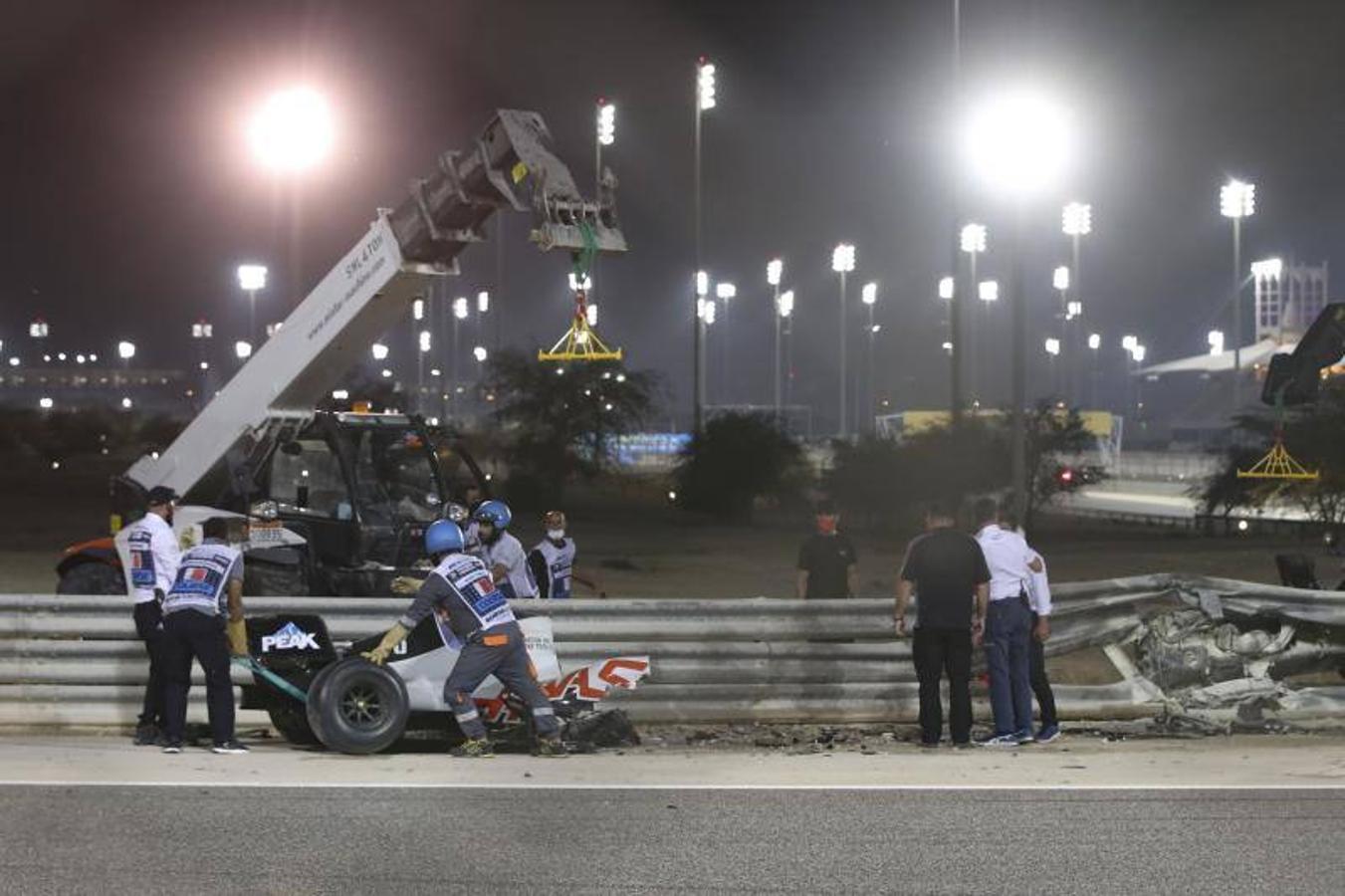 Fotos: Las impactantes imágenes del accidente de Grosjean