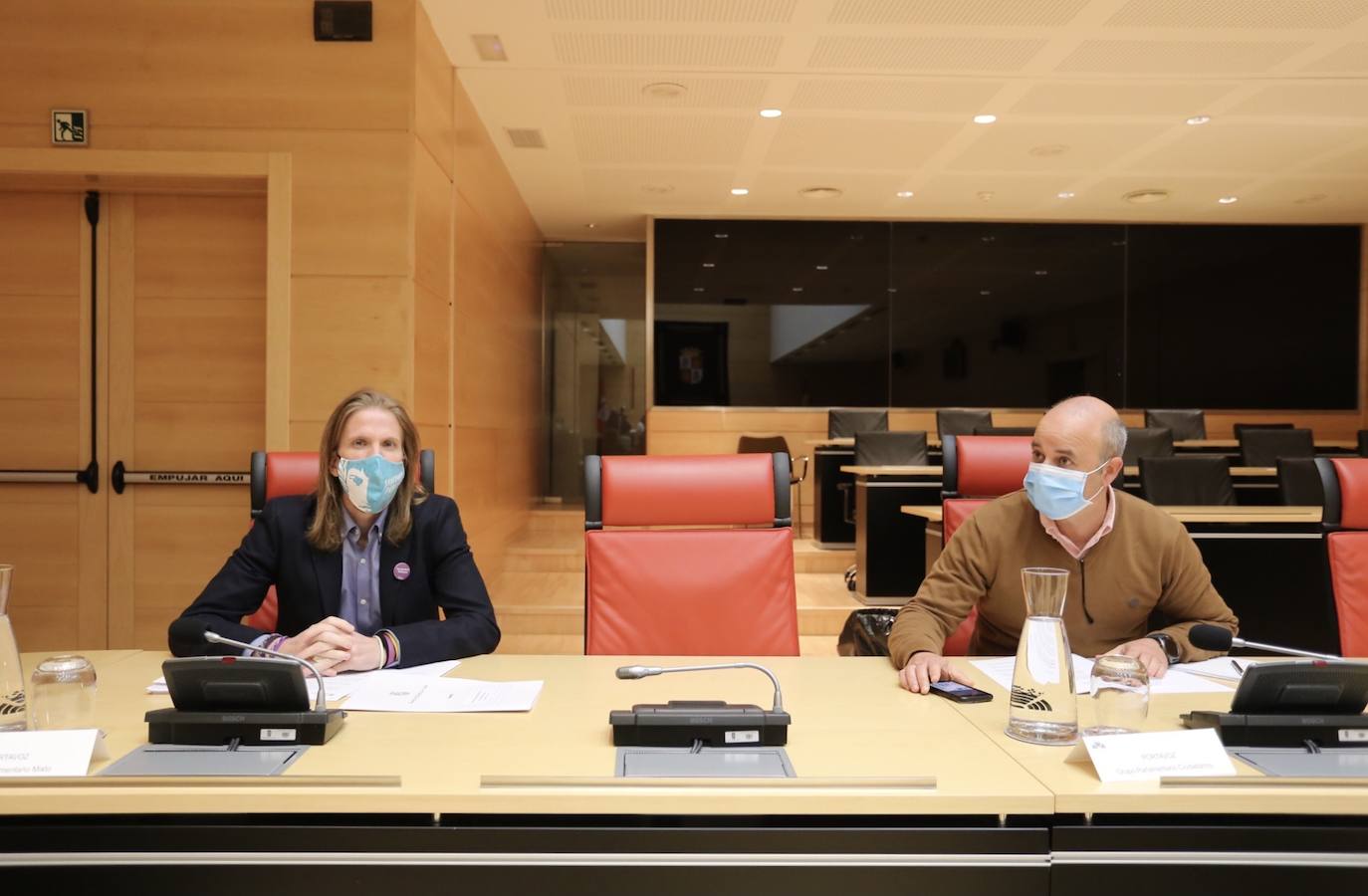 Fotos: Junta de portavoces de las Cortes