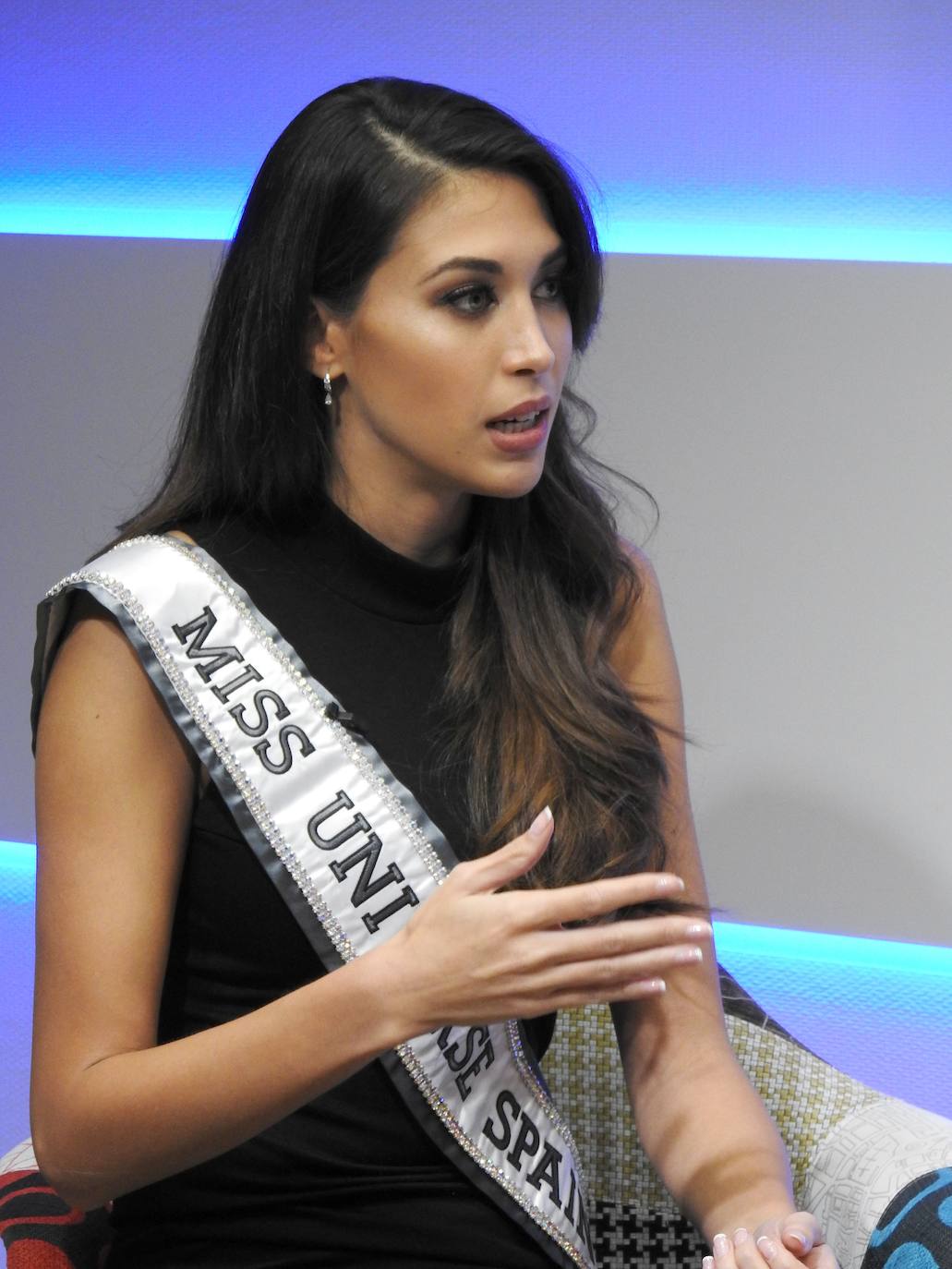 La modelo leonesa Andrea Martínez en una entrevista con leonoticias tras coronarse Miss Universo Spain.