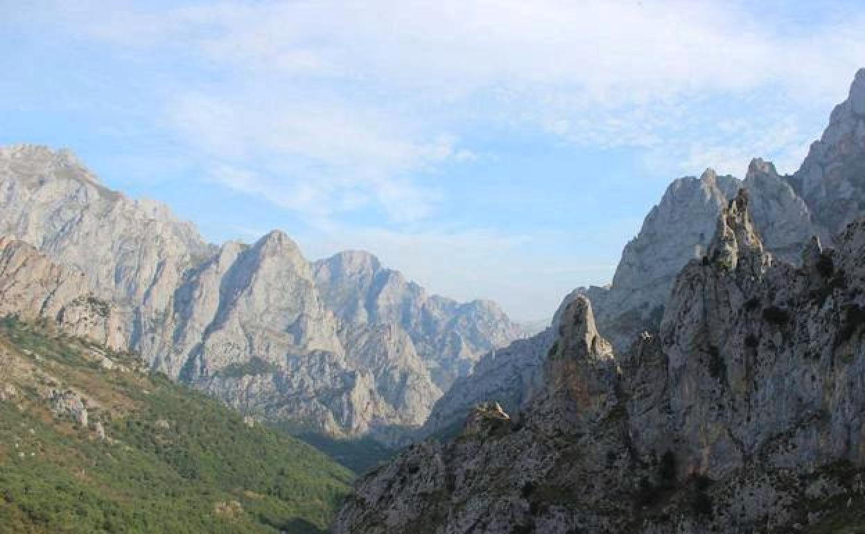 Vista del Parque Nacional de Picos de Europa. 