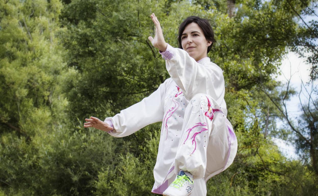 Eva María de Paz, delegada territorial de kung-fu en León