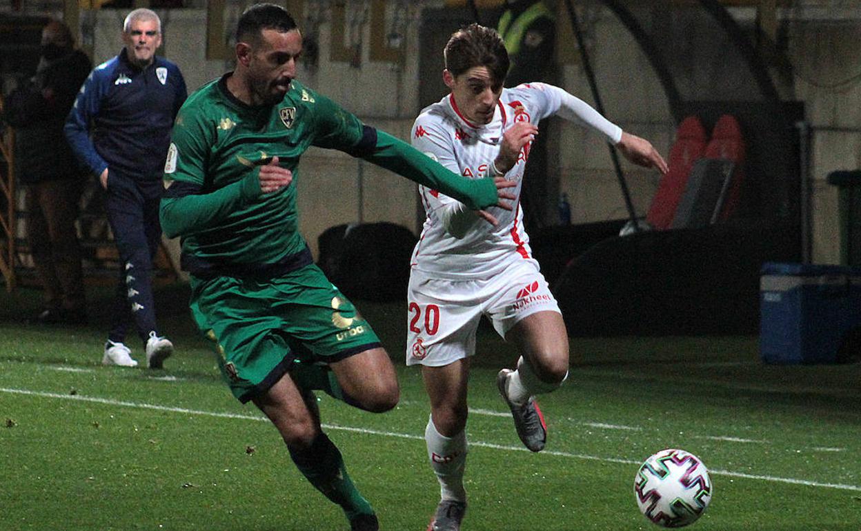 Luque, en el partido ante el Villanovense.