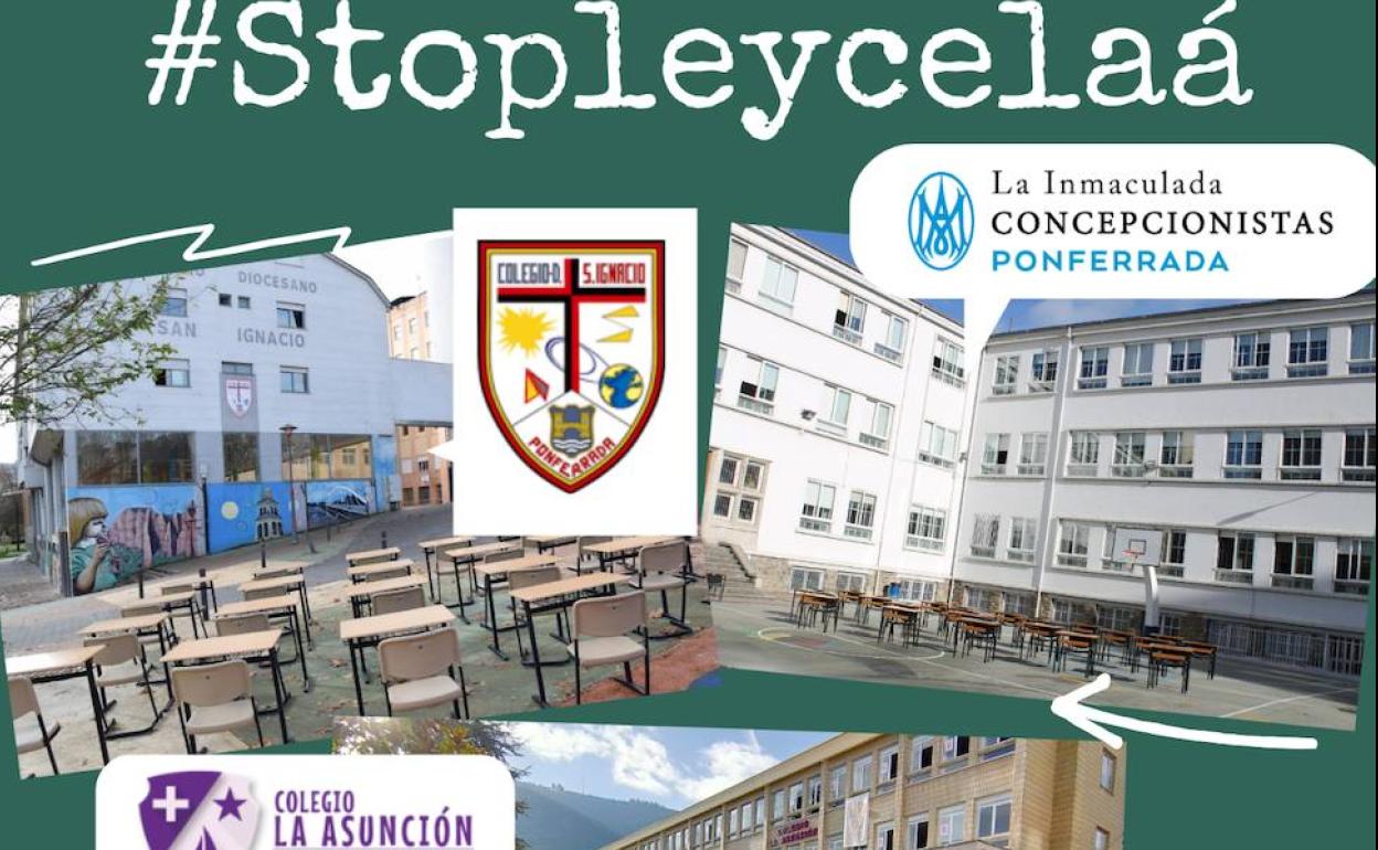 Los centros concertados de Ponferrada se unen para manifestar su rechazo a la LOMLOE