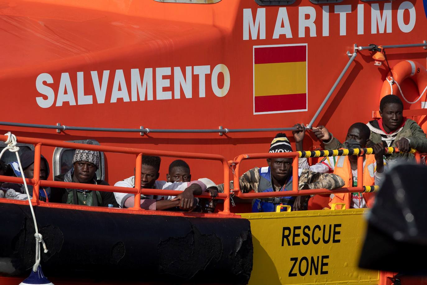 Fotos: Rescate de 106 inmigrantes en la costa de Gran Canaria