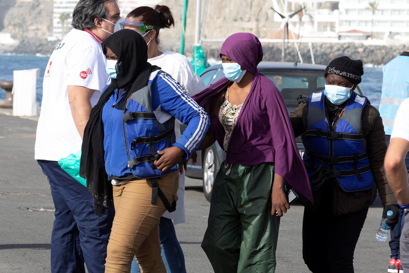 Fotos: Rescate de 106 inmigrantes en la costa de Gran Canaria