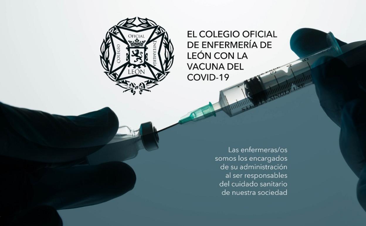 El Colegio de Enfermería de León comparte en sus redes un cartel para concienciar de la importancia y seguridad de la vacuna