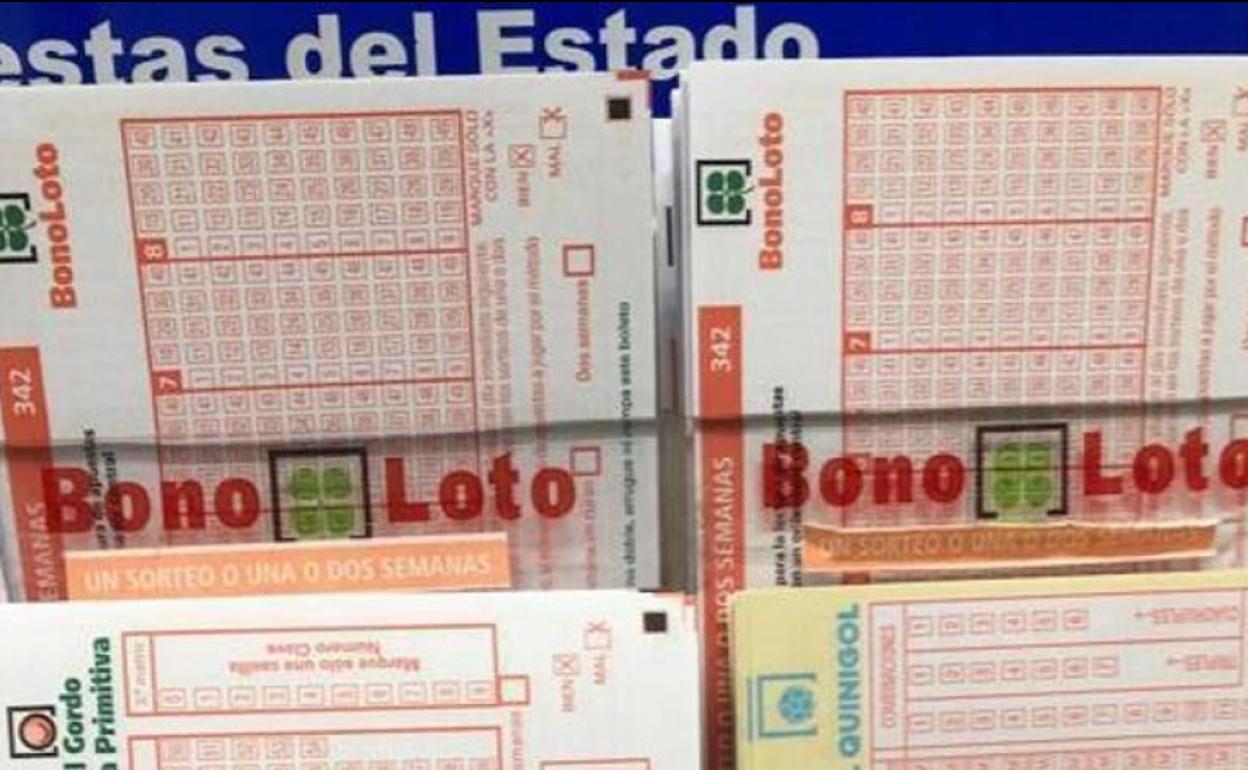 Boletos de la bonoloto.