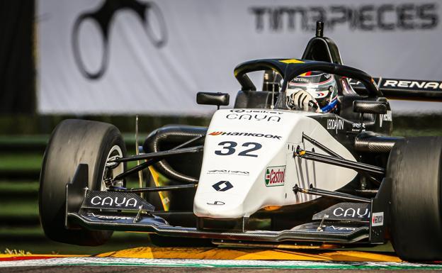 David Vidales, en su primera carrera de la Fórmula Renault en Ímola.