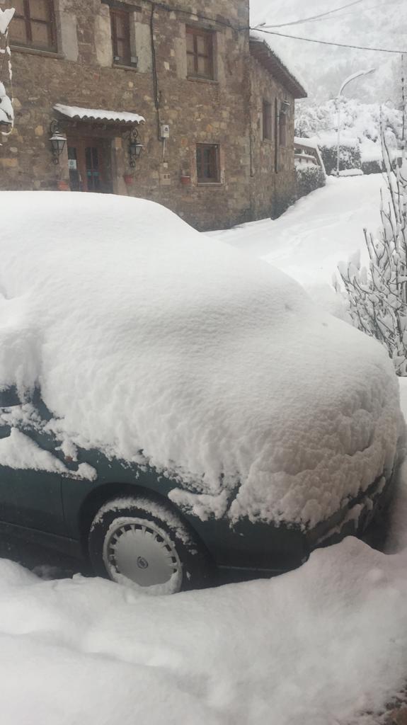 Diferentes municipios en cotas más altas han amanecido bajo una espesa manta de nieve que cubre calles y carreteras.