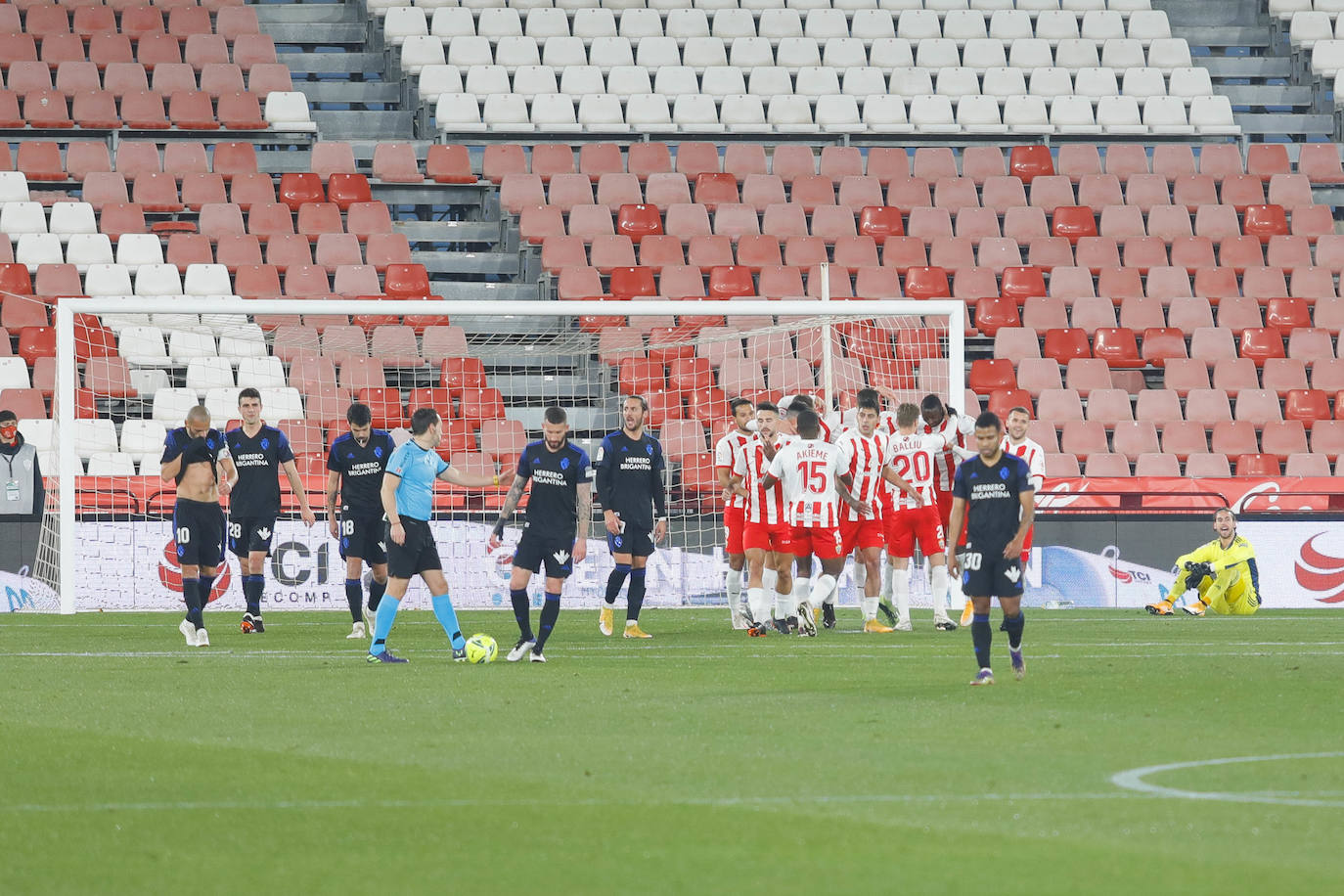 El conjunto berciano disputó en el Juegos del Mediterráneo una nueva jornada de LaLiga SmartBank.