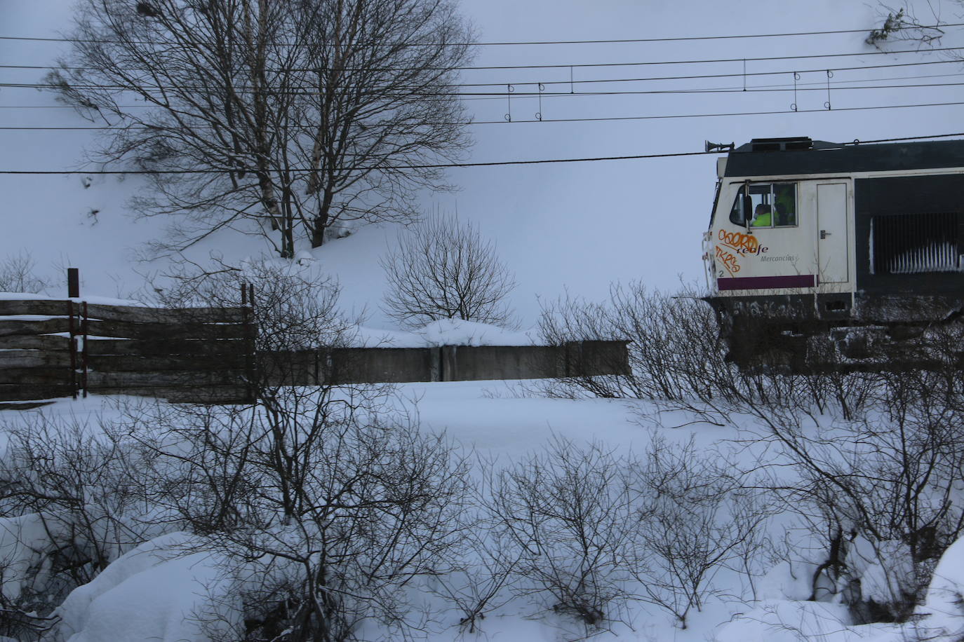 Las continuas nevadas afectan al tráfico de todo tipo de vehículos y mantienen activas a las quitanieves.