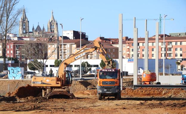 Imagen. Así avanzan las obras del nuevo espacio comercial. 