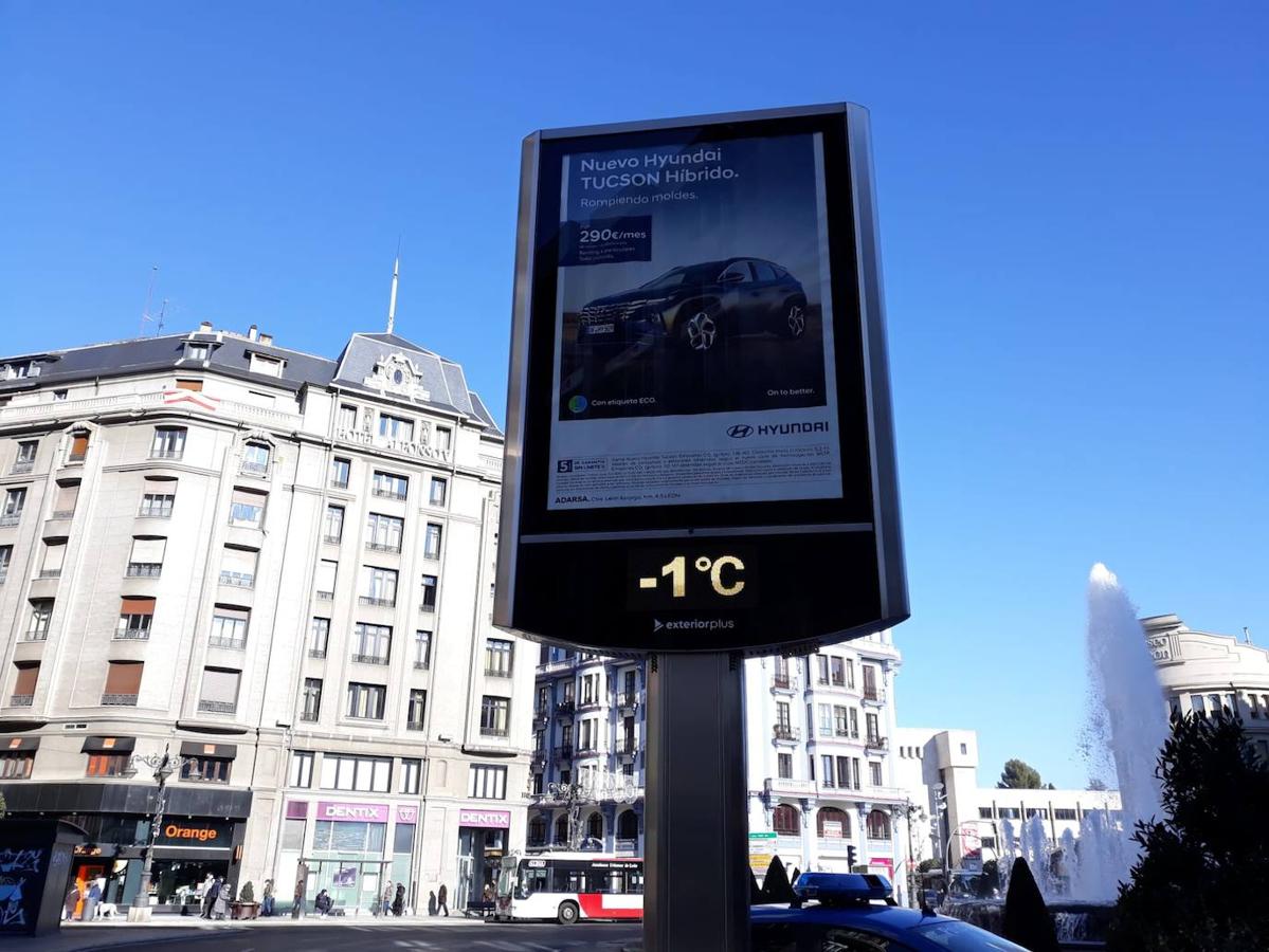 Terrazas del centro de León el primer día de las nuevas restricciones.