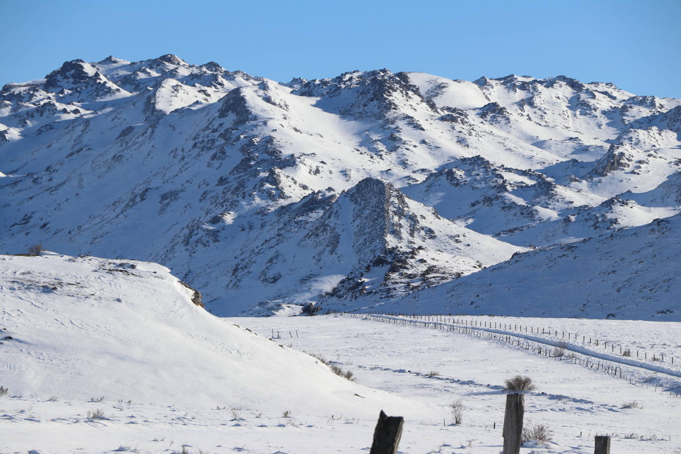 Esta zona de San Emiliano ha registrado temperaturas extremadamente bajas en los últimos días.