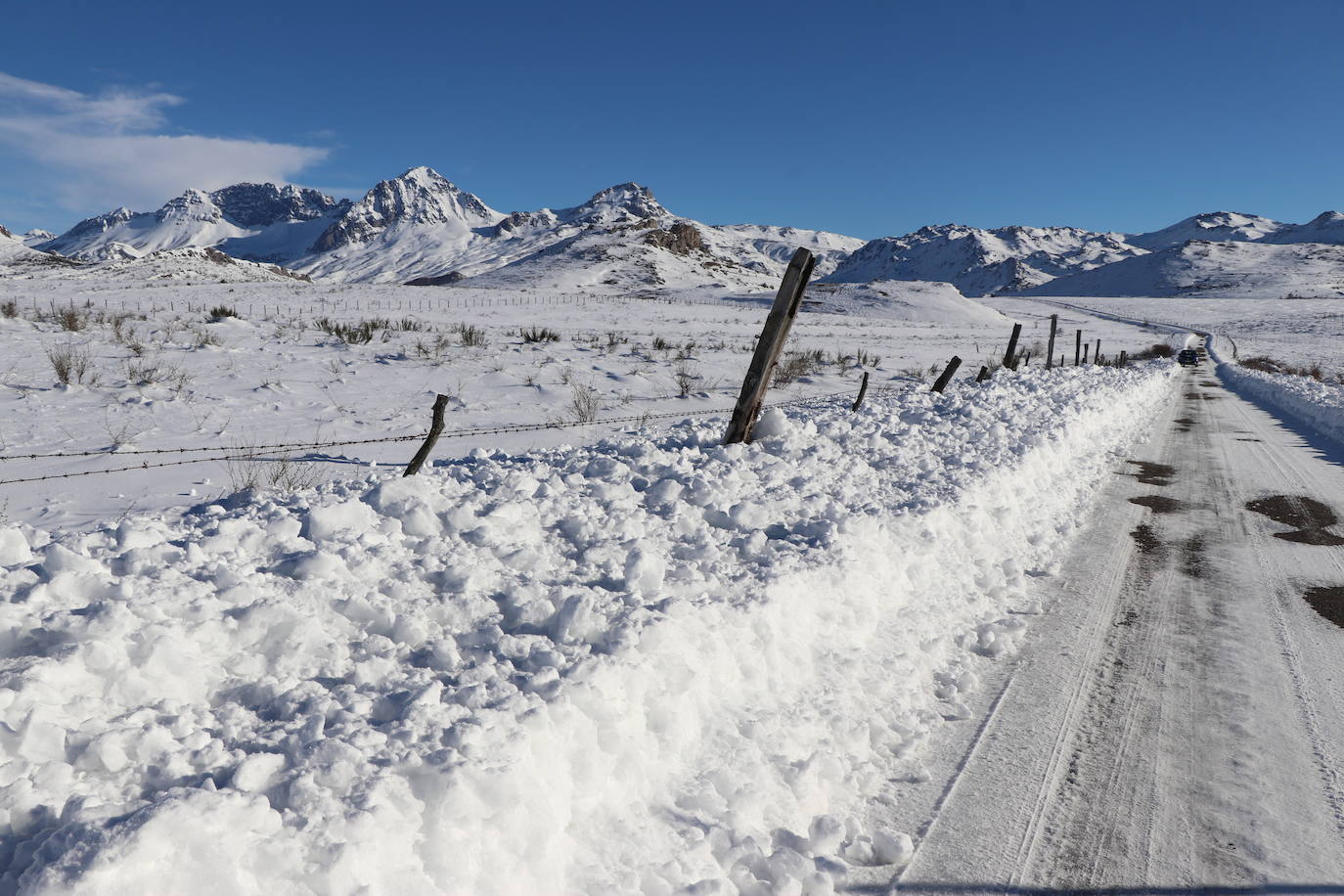 Esta zona de San Emiliano ha registrado temperaturas extremadamente bajas en los últimos días.