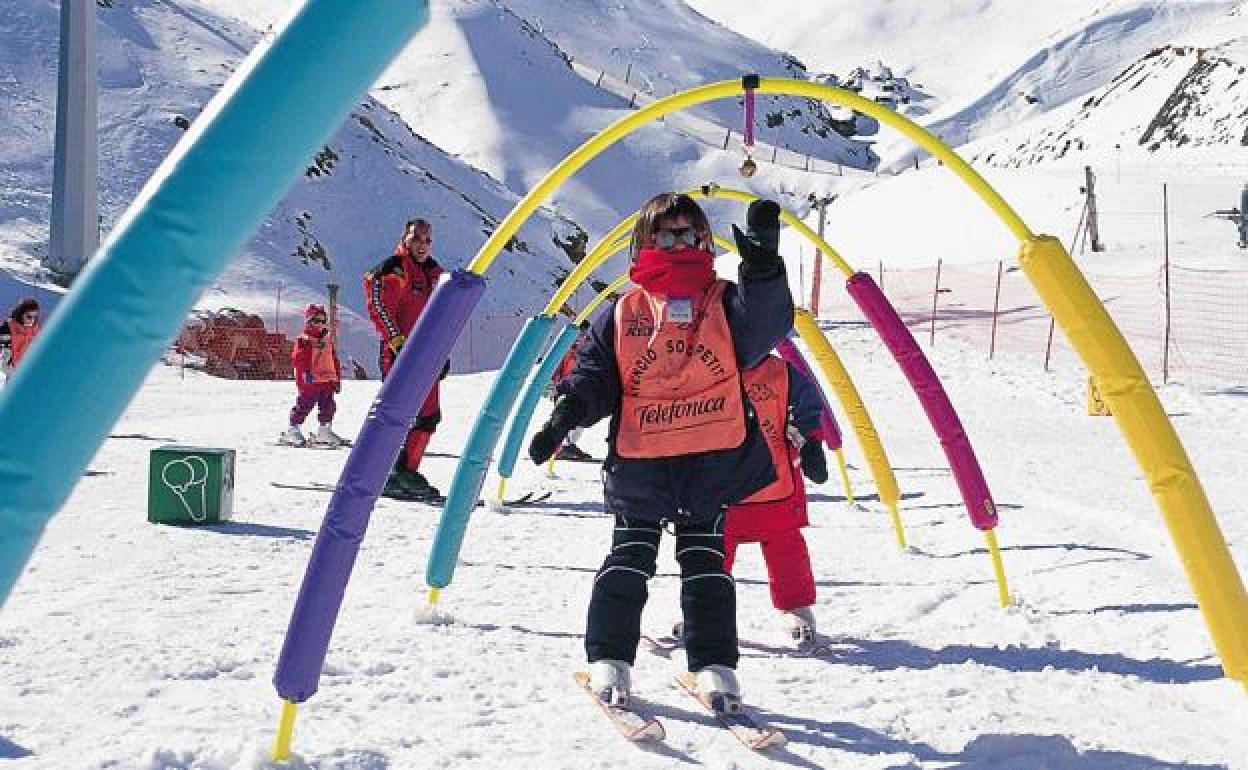 Una actividad en una pista de esquí en la provincia.