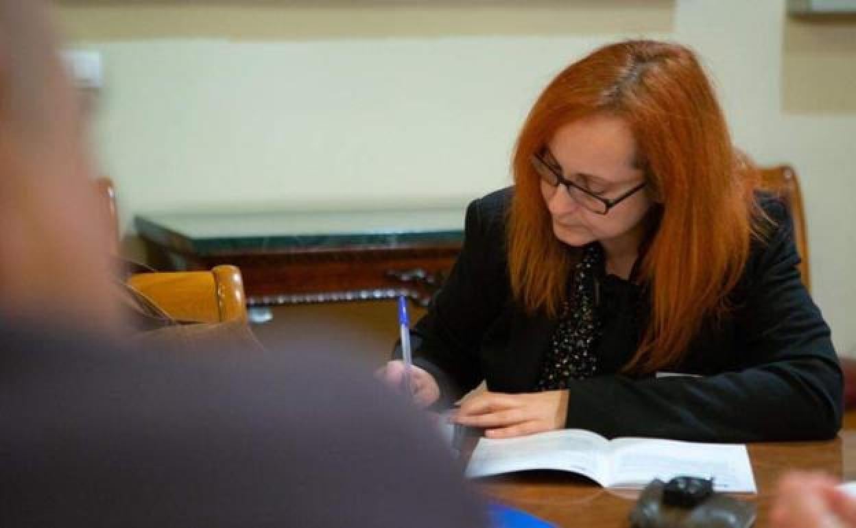 Carmen Franganillo, coordinadora de Izquierda Unida en León.