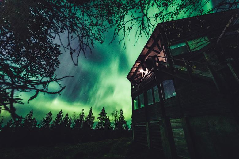 La Aurora Boreal se ve en el cielo en Ivalo de Laponia, Finlandia, septiembre de 2019.