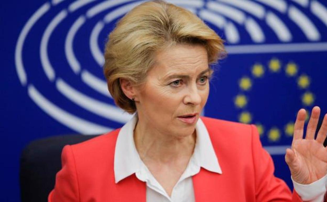 Ursula von der Leyen, la presidenta de la Comisión Europea.