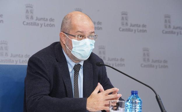 Francisco Igea, durante la rueda de prensa. 