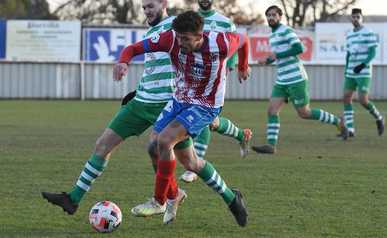 Imagen de un partido del Atlético Bembibre.