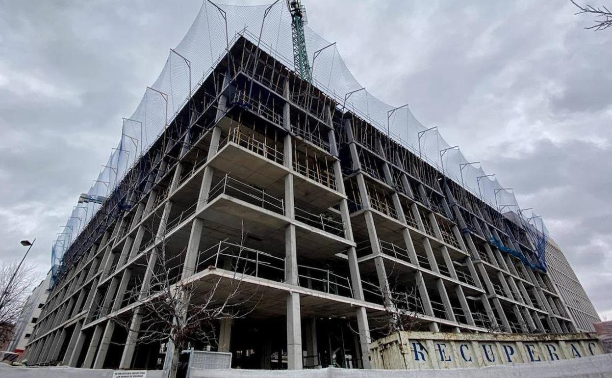 Edificio en construcción.