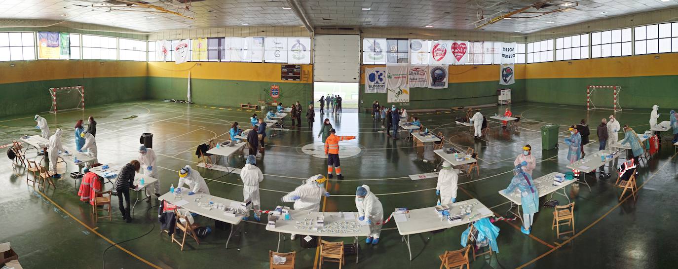 Fotos: Cribado masivo en Villablino