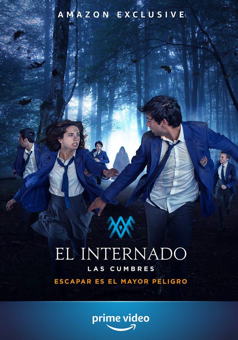 'EL INTERNADO. LAS CUMBRES' | Plataforma: Amazon Prime Video. Fecha: 19 de febrero. Sinopsis: 'Reboot' de la serie de Antena 3 ‘El Internado’. La ficción está ambientada en un centro aislado del mundo y rodeado de campo donde conviven un grupo de chavales rebeldes y problemáticos bajo la severa disciplina impuesta por el lugar, que les prepara para la reinserción en la sociedad. El bosque circundante alberga antiguas leyendas y amenazas que siguen vigentes y les sumergirán en aventuras tan trepidantes como terroríficas.