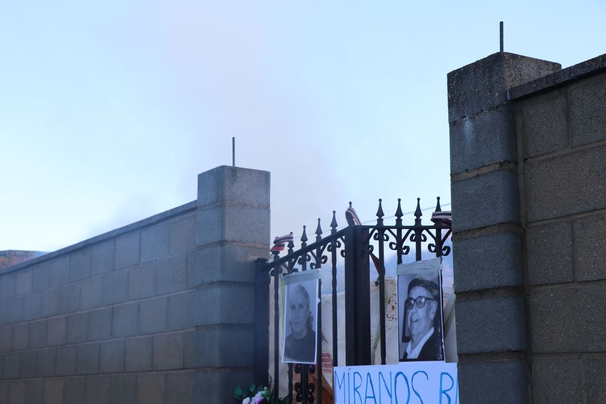 Garrafe de Torío vive un triste momento en la ejecución de una sentencia sobre un cementerio.