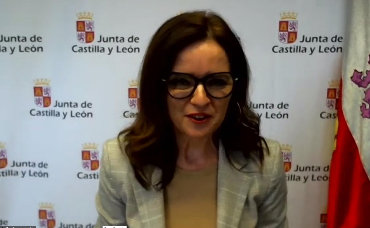 Ana Carlota Amigo, en rueda de prensa. 