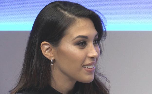 La modelo leonesa Andrea Martínez en una entrevista con leonoticias.