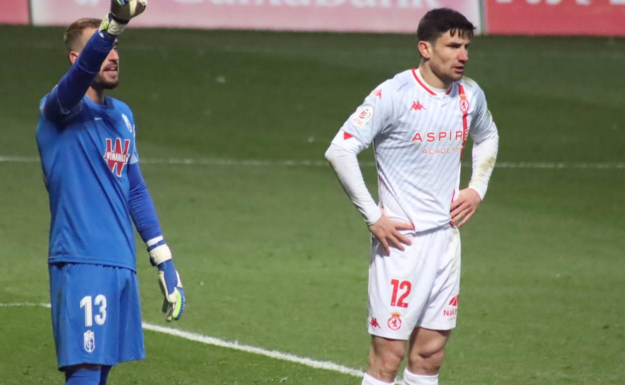 Ciampichetti, en el partido ante el Granada.