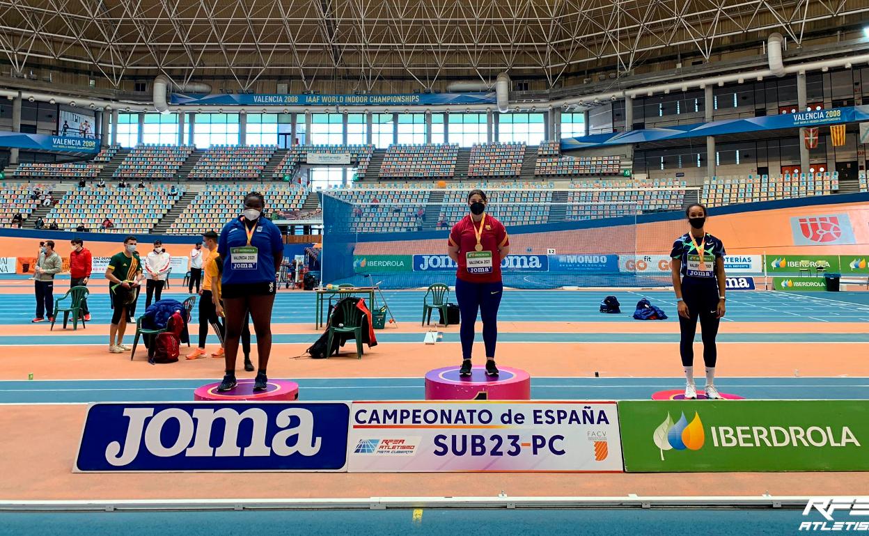 Mónica Borraz, en la competición disputada en Valencia.