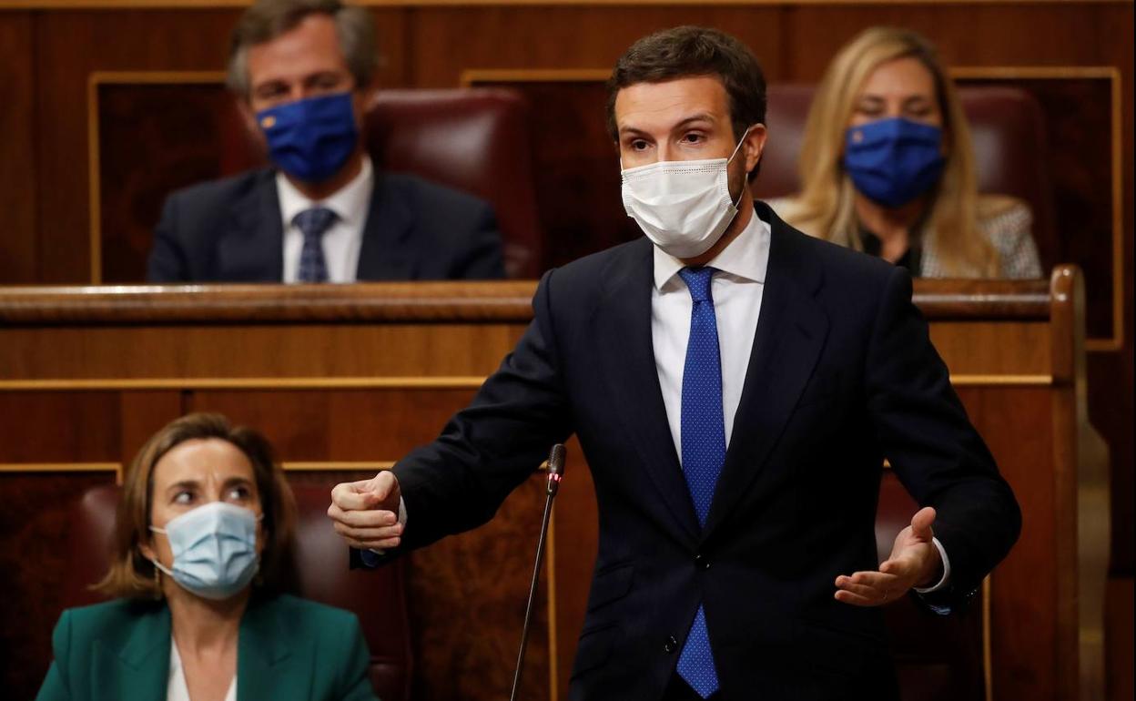 El presidente de Partido Popular, Pablo Casado.