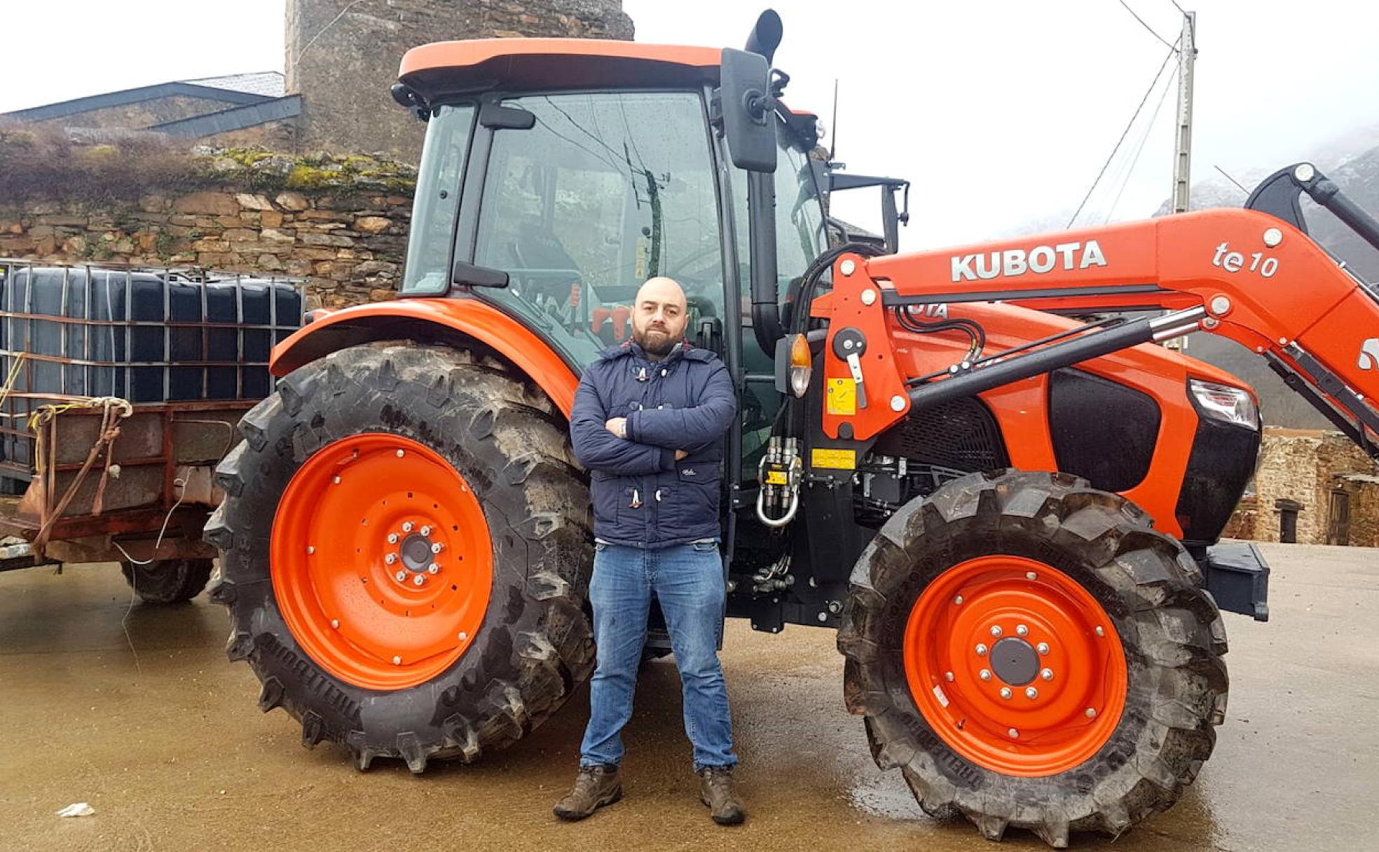 Jesús Chao, responsable de la empresa Tesgon Desbroces, creada durante la pandemia en Camponaraya.