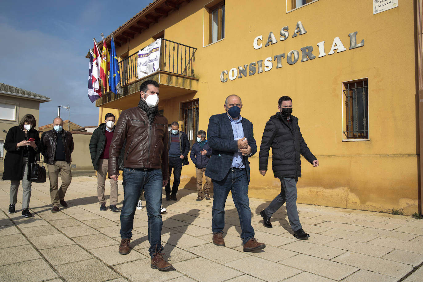 Fotos: El secretario general del PSOE de Castilla y León visita El Burgo Ranero