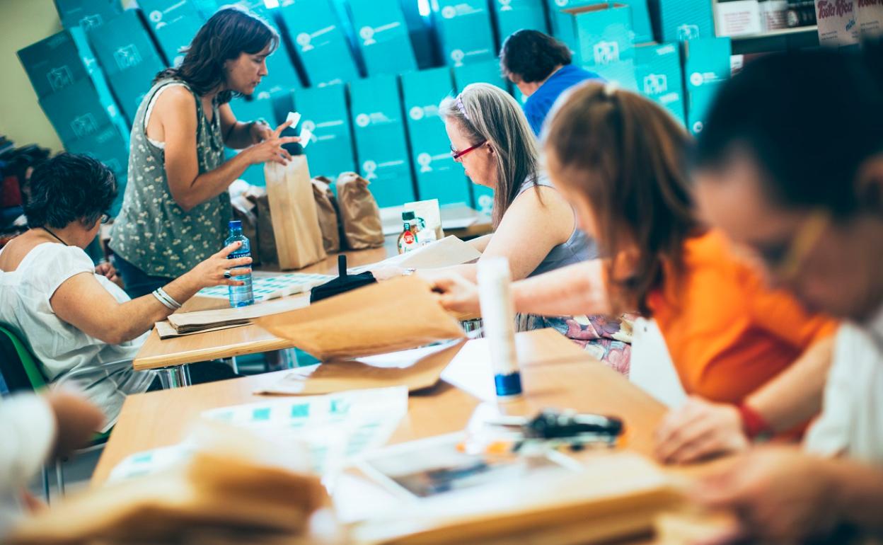 Uno de los proyectos con mujeres financiados por la Mutua.