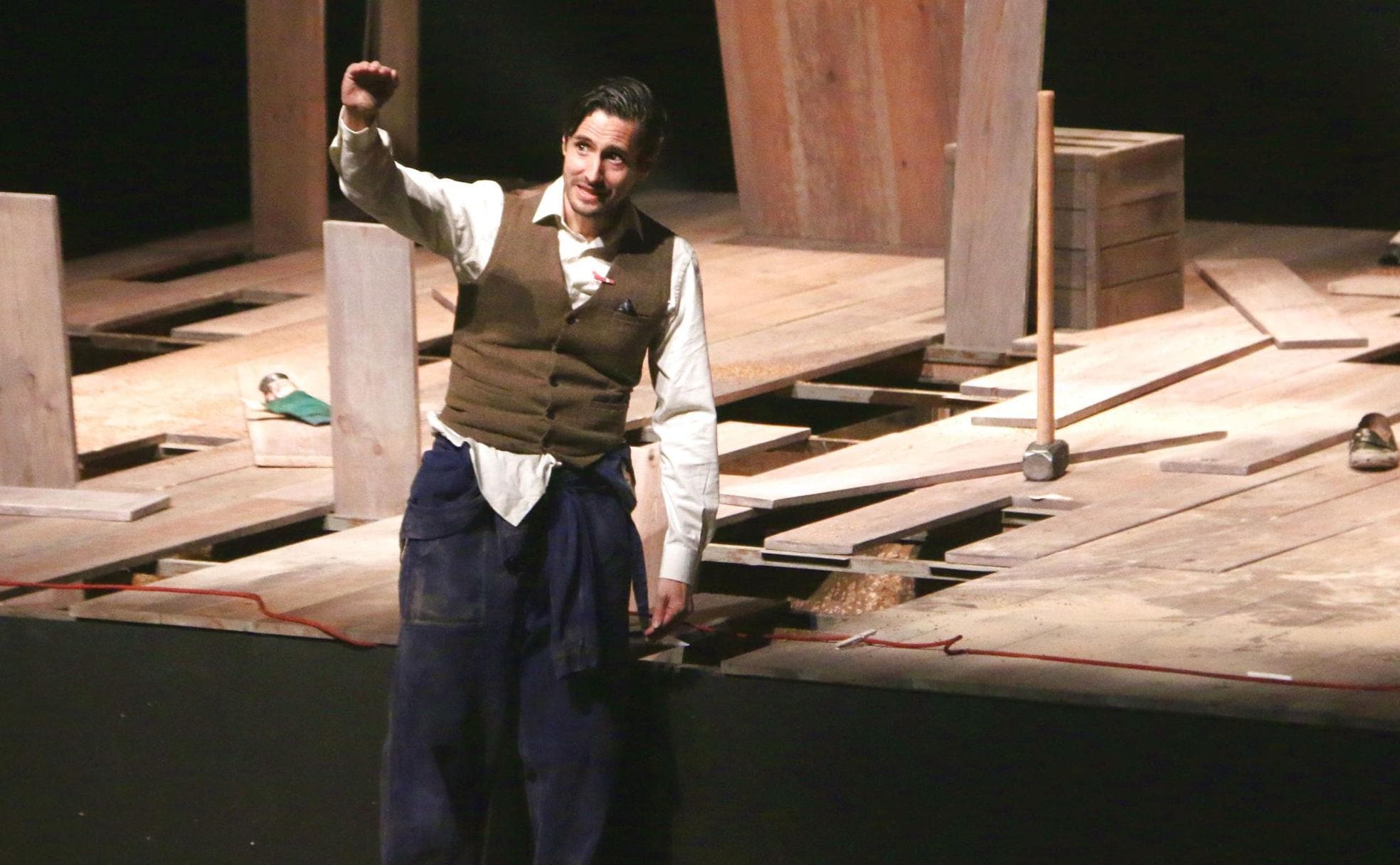 El actor Juan Diego Botto en el Auditorio de León..