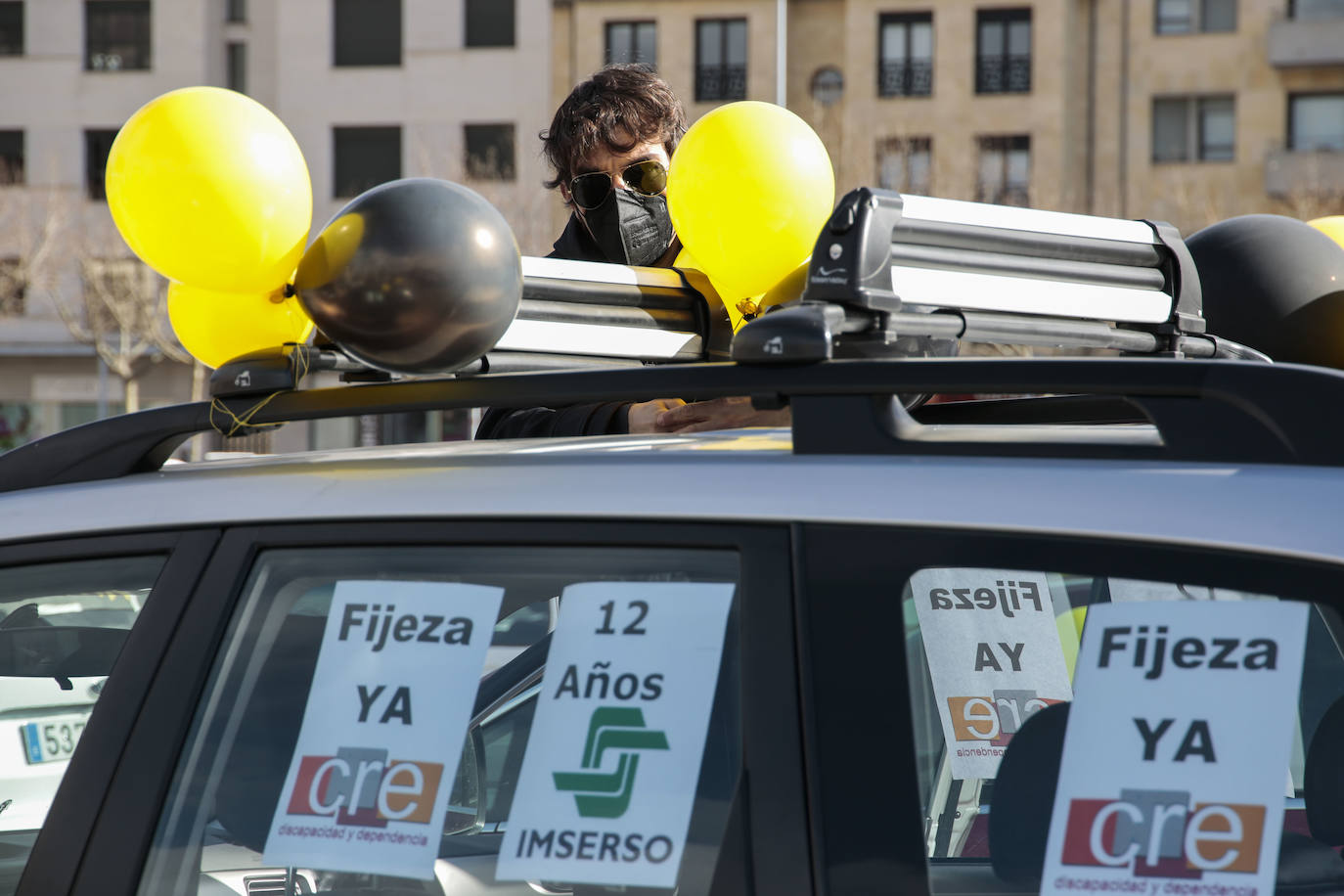 Un momento de la caravana. 