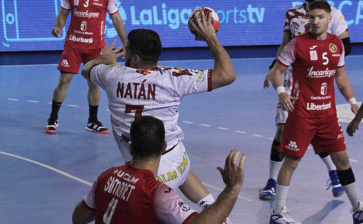 Natán Suárez, en el partido de la primera vuelta ante Cuenca.