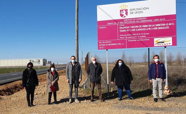 Actuación en la carretera a Malillos de los Oteros.