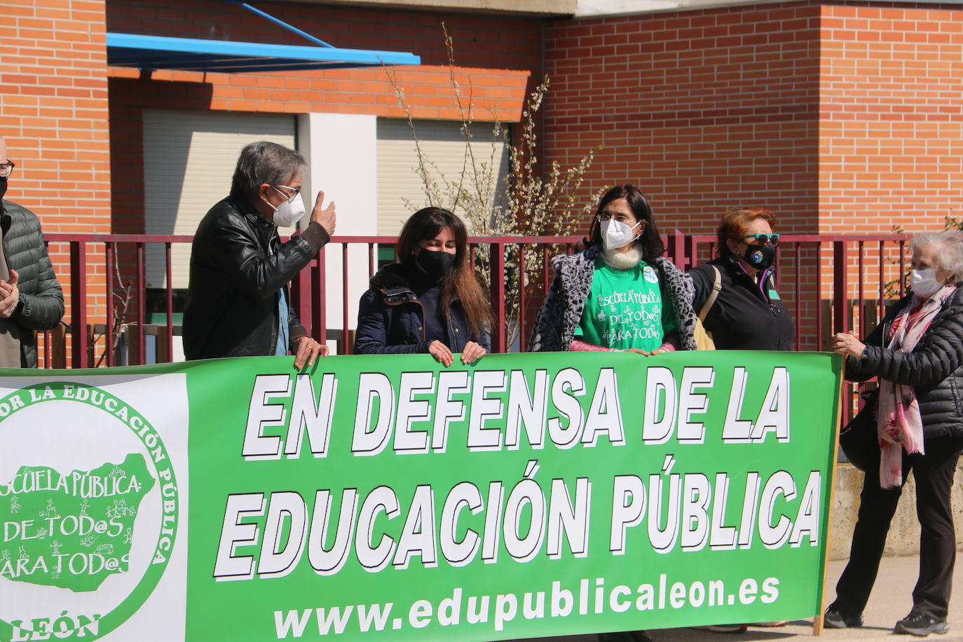 Algunos de los concentrados por la Plataforma.